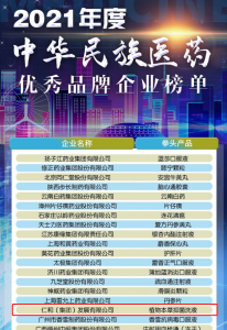 仁和連續(xù)6年入選中華民族醫(yī)藥優(yōu)秀品牌企業(yè)榜單